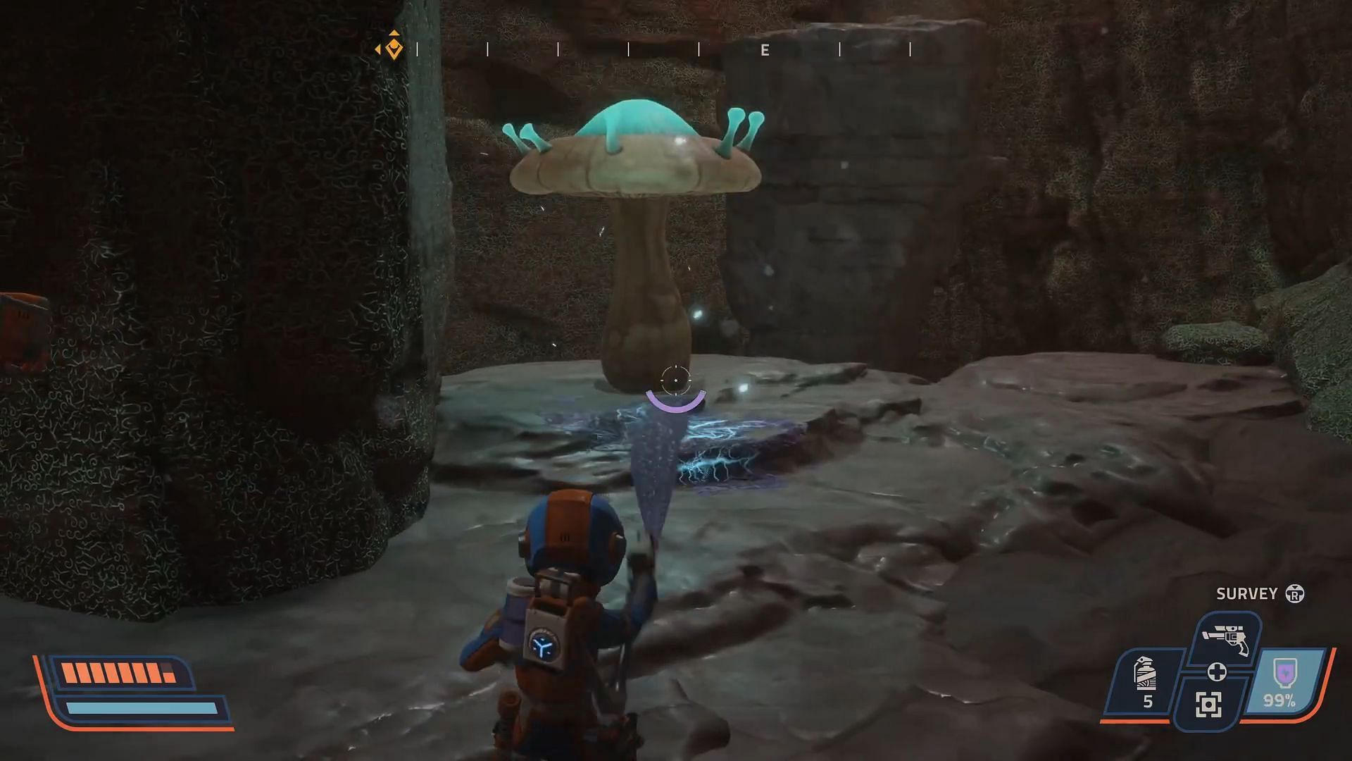The second Receptor is hidden behind a group of stone pillars nearby. (Image via Raccoon Logic Studios //YouTube@Crispyleeks)
